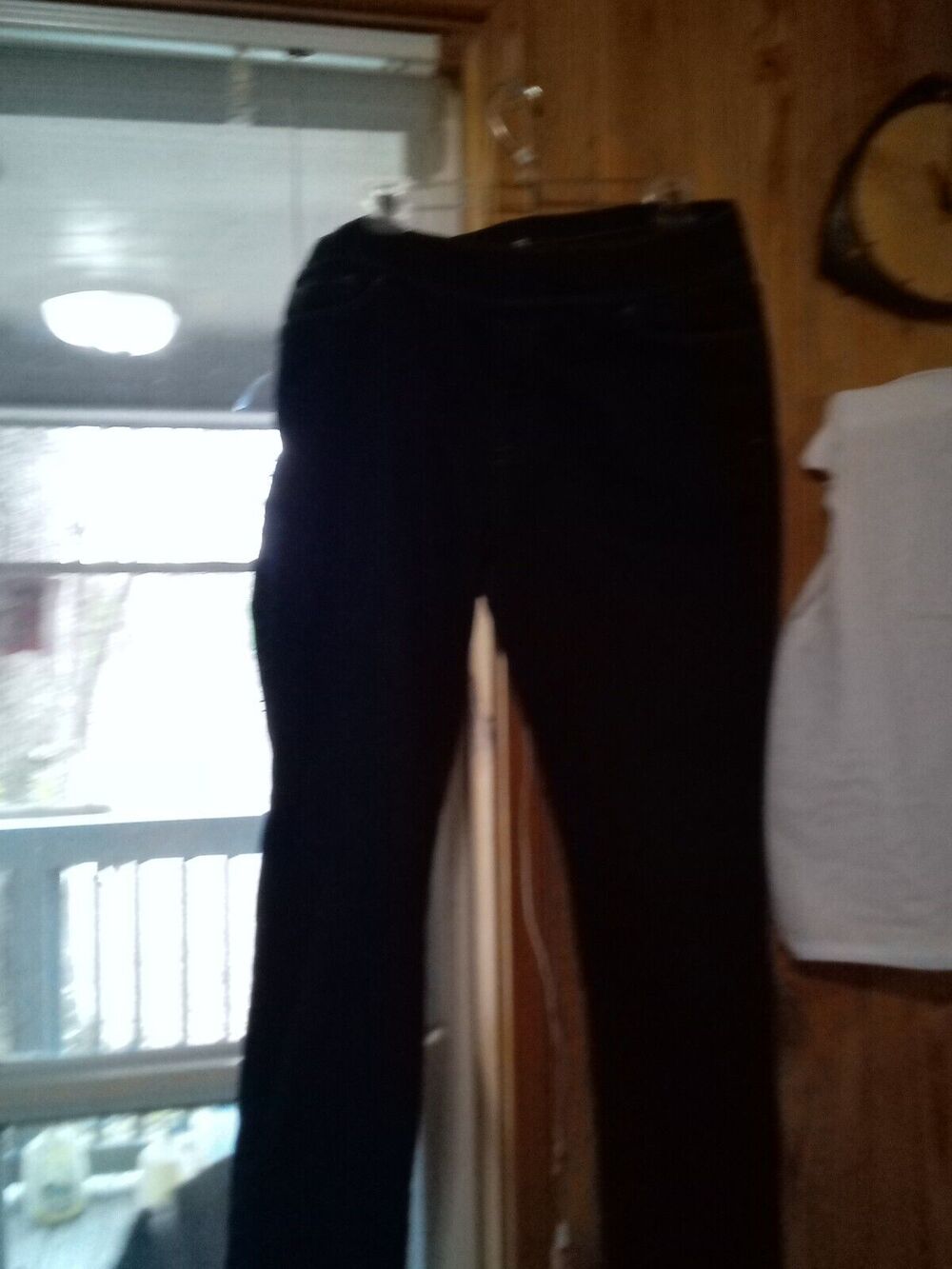 Levi’s Women Slimming Pull-On Elastic Waistband Straight Leg Jeans Dk Blue Sz 33